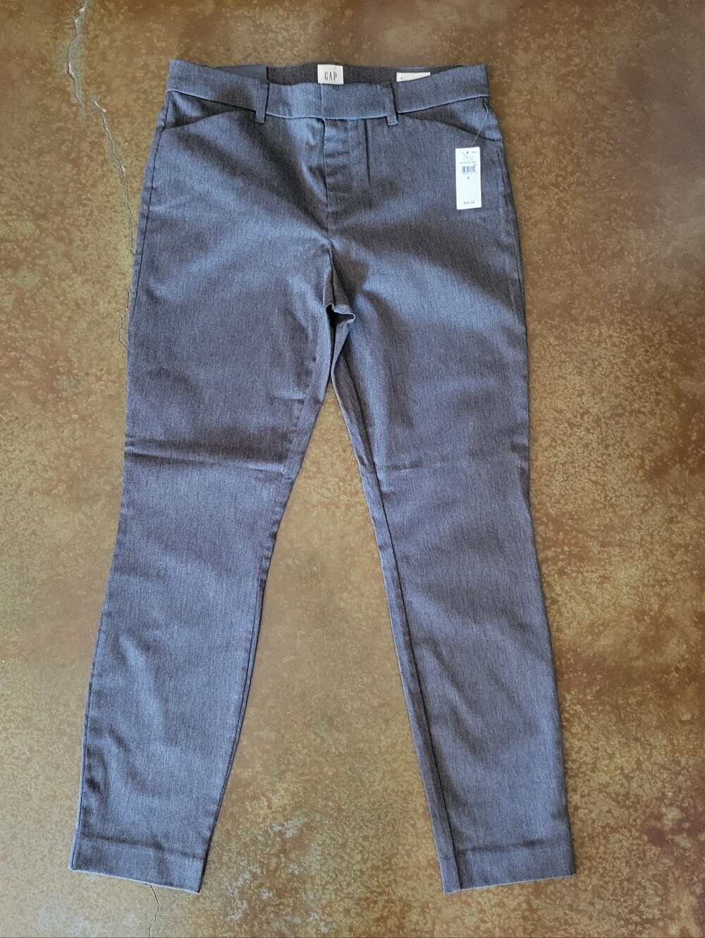 NWT GAP Women's Ankle Cropped Pants in Charcoal Gray